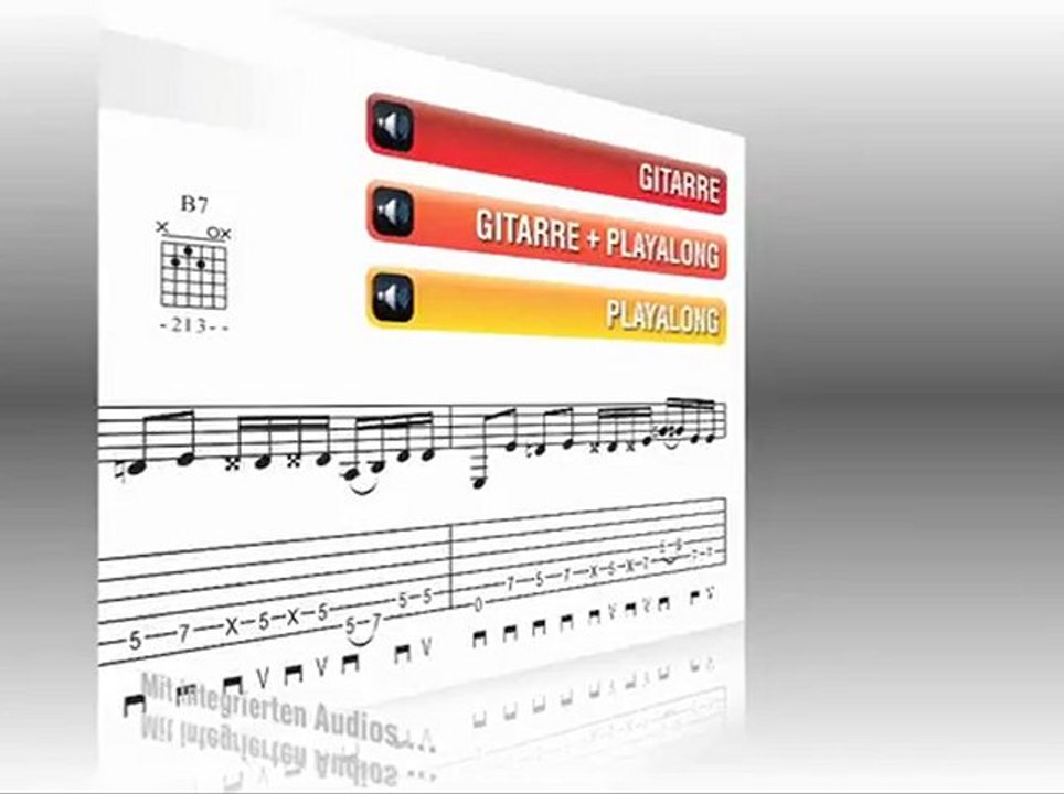 Gitarren-Kurs - Slow Blues-Rhythmiken