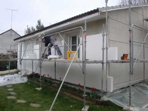 Ravalement par isolation thermique extérieure par l'entreprise inter-facades.