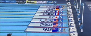 26/07/2011 : finale 100m dos (double titre mondial de Stravius et Lacourt)