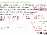 Relation and Functions Part 2 (Cartesian Product of sets - Concepts) Mathematics CBSE Class X1