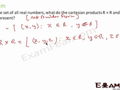Relation and Functions Part 3 (Cartesian Product of sets - Examples) Mathematics CBSE Class X1