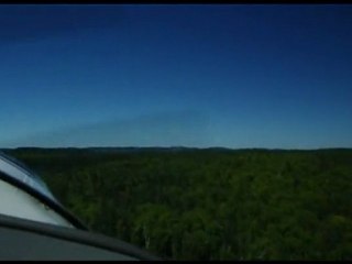 montage video survol hydravion lacs Canada