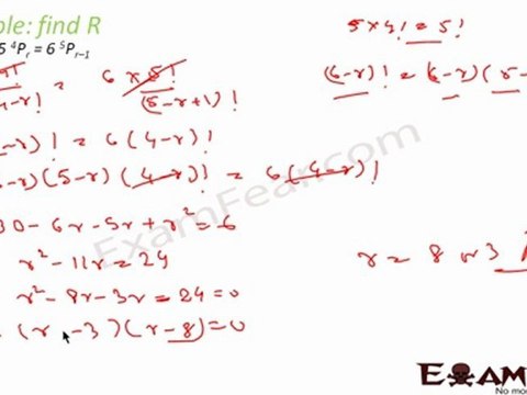 CBSE permutation Maths Class X1 Part 5 ( Problems on Permutation)