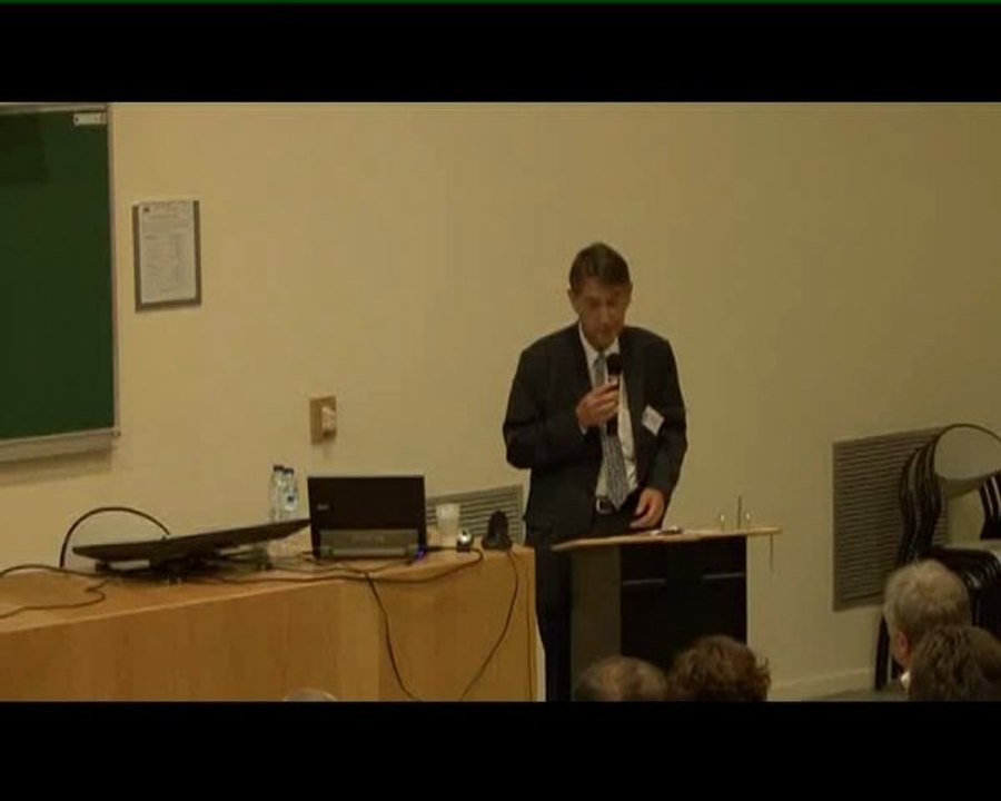 Jean-François Arrue pour le départ de Jean Claude Augros de la direction de l'ISFA, le 6 juillet 2011.