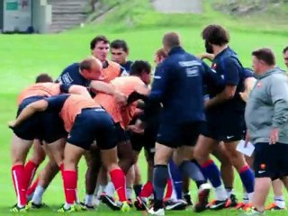 French rugby team trains ahead of World Cup