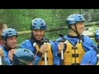Trento - Il Napoli si dedica al rafting sul fiume Noce