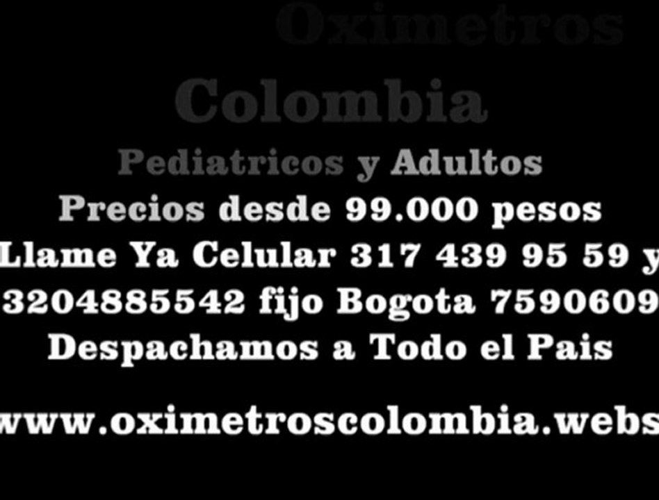 (pulsioximetro) en Colombia