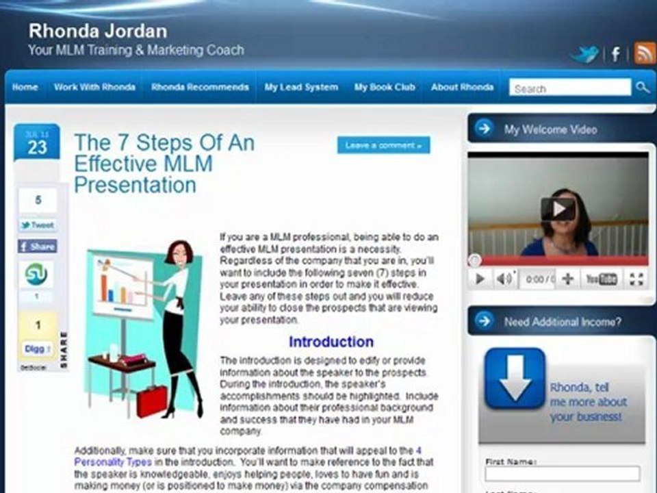 The 7 Steps to an Effective MLM Presentation