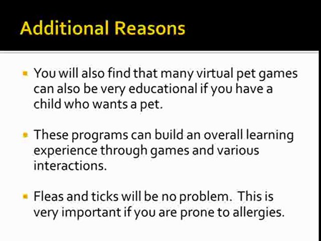 Virtual Desktop Pets