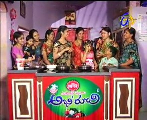 Etv Abhiruchi-Pindi Vantalu,Urinche Vanta,Good food,Sweet Snacks - 04