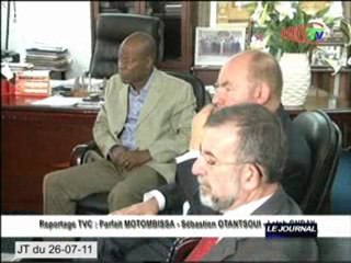 Le ministre d'état belge reçu par le ministre Mboulou