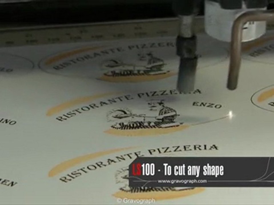 Gravograph LS 100 Herstellung von Plaketten