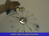 Memo-Clock Wanduhr mit Clips