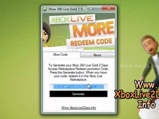 Download Free Xbox 360 Live Gold 2 Days Code Generator