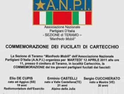 254- Commemorazione di tre partigiani fucilati a Teramo