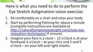 Eye Exercises for Astigmatism 