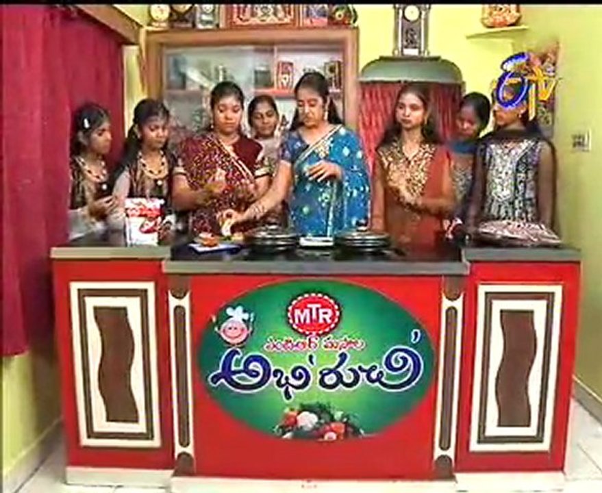 Etv Abhiruchi-Pindi Vantalu,Urinche Vanta,Good food,Sweet Snacks - 04