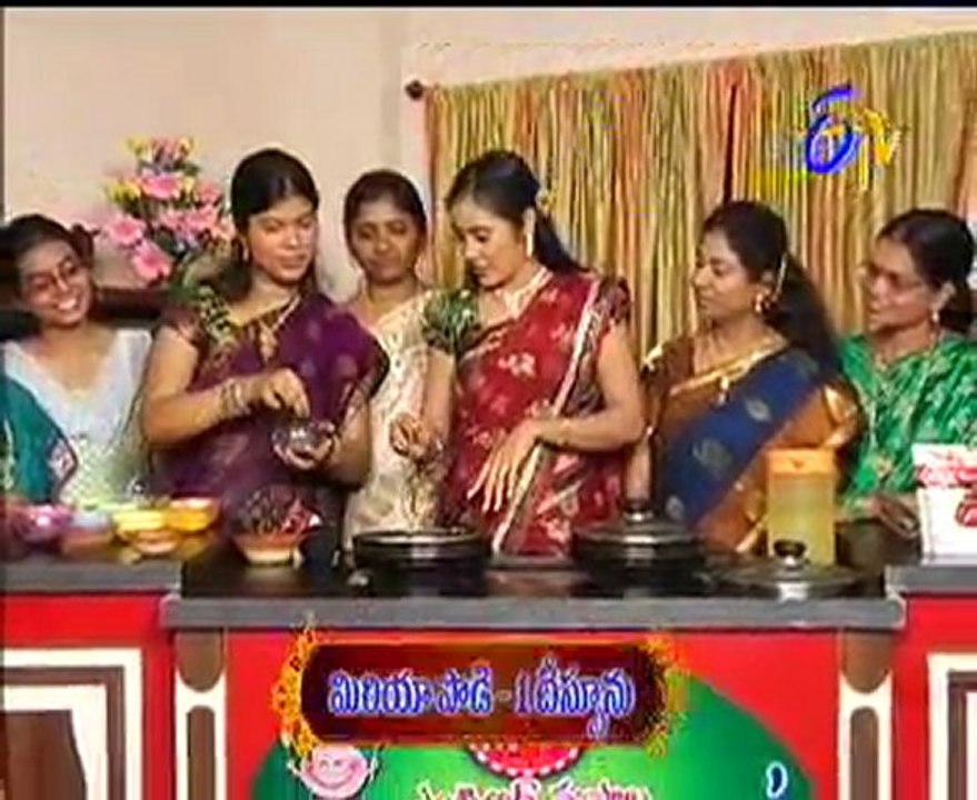 Etv Abhiruchi-Pindi Vantalu,Urinche Vanta,Good food,Sweet Snacks - 03