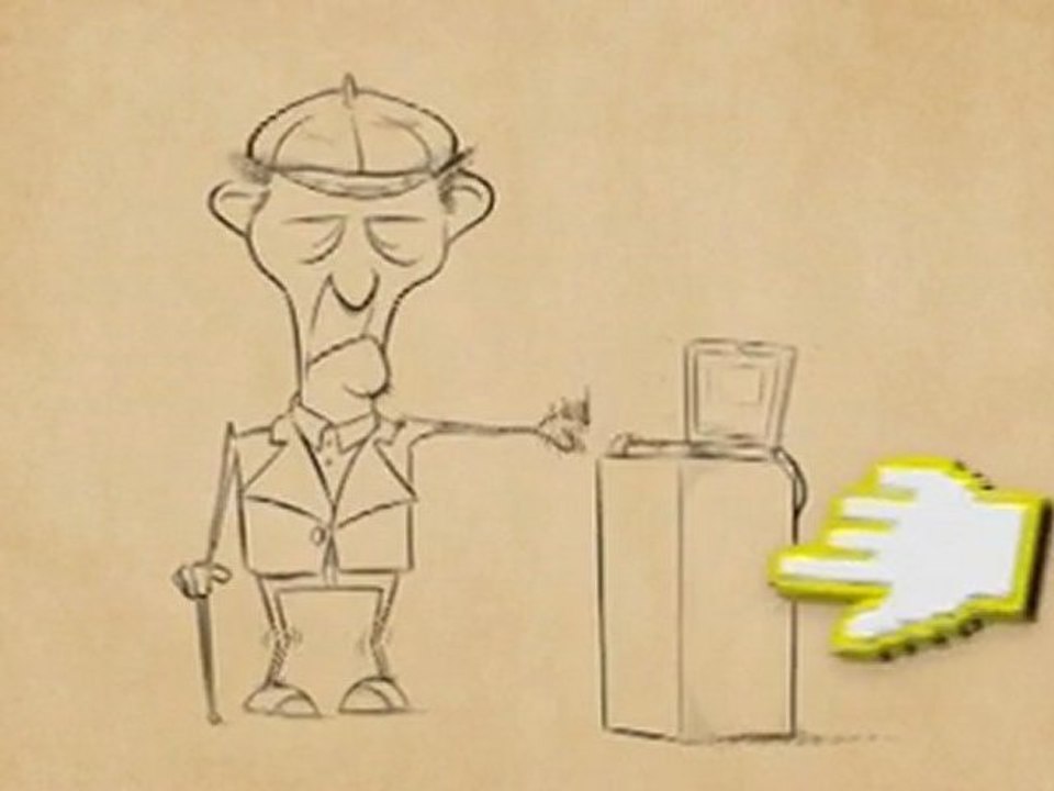 Conto BancoPosta Click cartoon