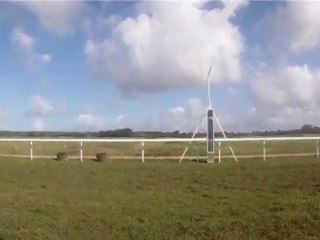 Arrivée Course de chevaux GoPro.