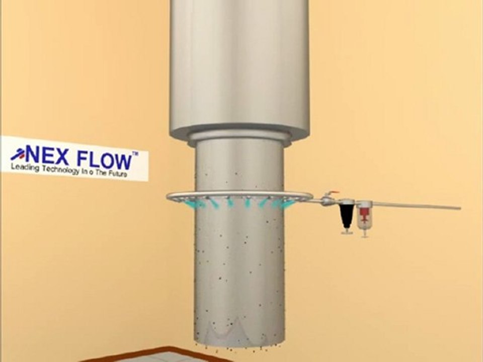 Air Nozzle - Press Ram Cleaning Using Nozzles