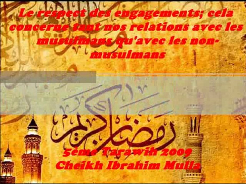 5. Le respect des engagements {Cheikh Ibrahim Mulla}
