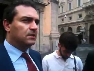 Roma - De Magistris dopo l'incontro con il Presidente Berlusconi