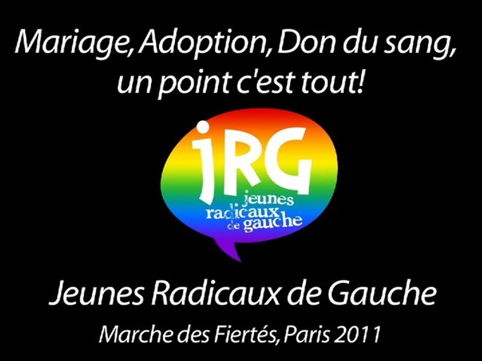 JRG à la Marche des Fiertés de Paris 2011