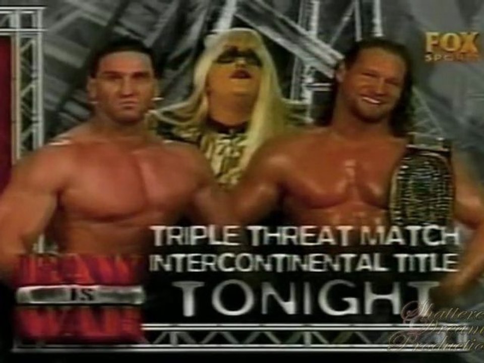 Ken Shamrock vs. Goldust vs. Val Venis - IC Title Triple Threat Match - Raw - 3/1/99