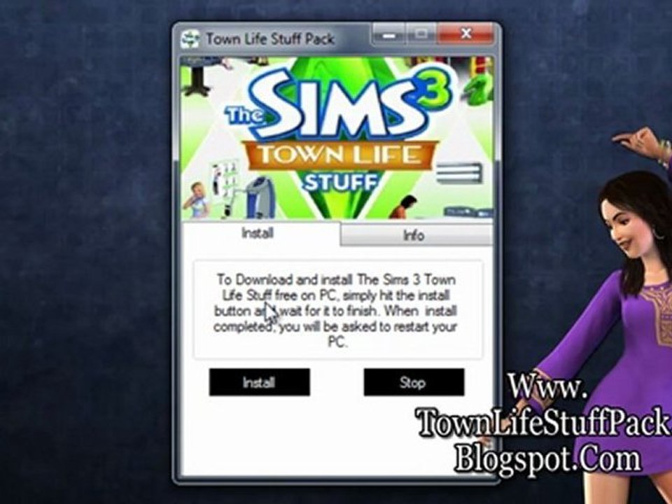 The Sims 3 Town Life Stuff Pack Download - PC Tutorial