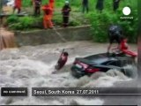 La Corée du Sud frappée par des inondations - no comment