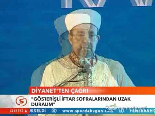 Diyanet İşleri Başkanından Ramazan Nasihati