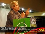 Elecciones nacionales, Movimieinto Proyecto Sur - Jorge Cardelli