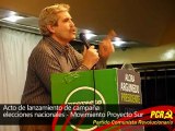Elecciones nacionales, Movimieinto Proyecto Sur - Jorge Cardelli