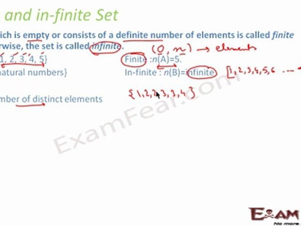 Sets Part 4 (empty, finite and infinite set) Mathematics CBSE Class X1