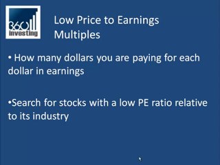 Price to Earnings Ratio