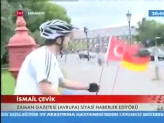 Almanya'dan Bisikleti ile Türkiye'ye Gelen İsmail Cevik' in YTB ziyareti