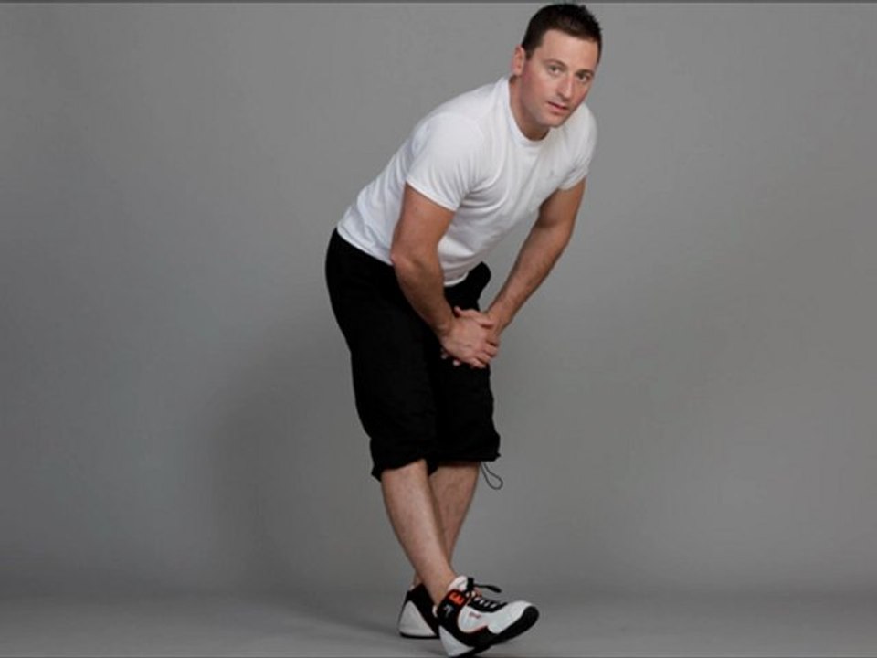 étirement ischios debout