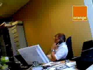 Ch. Lecoq en train de boire son café