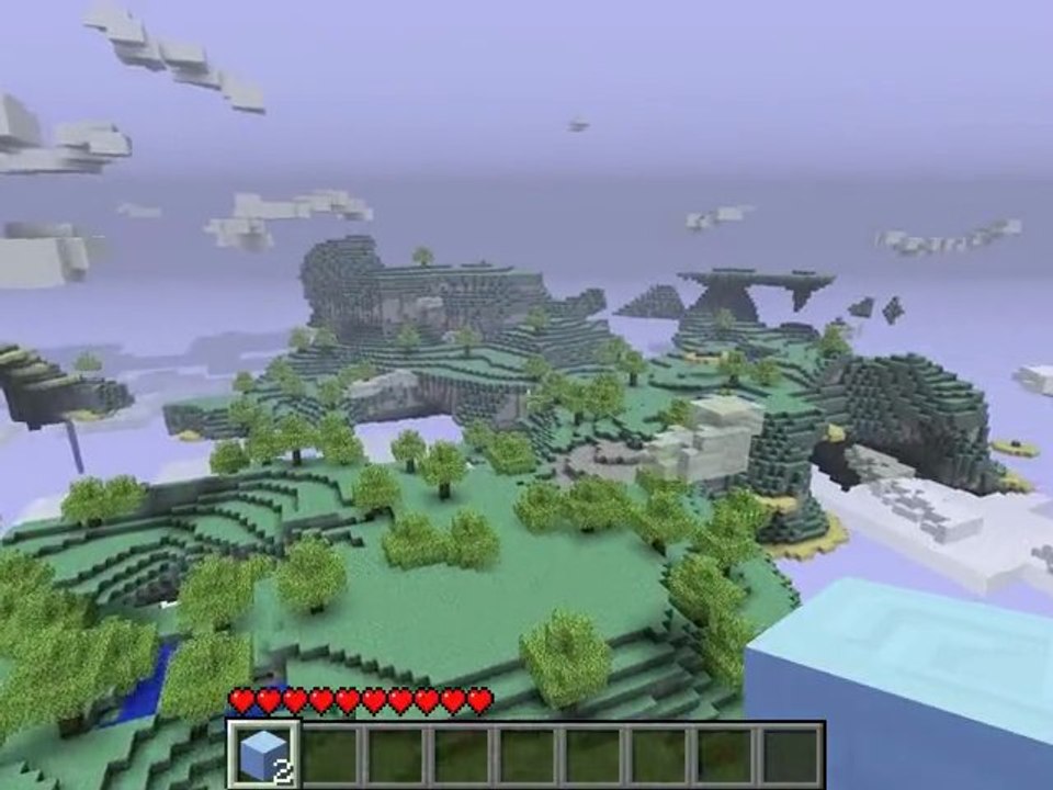 Test de Fraps sur le mod Aether de Minecraft