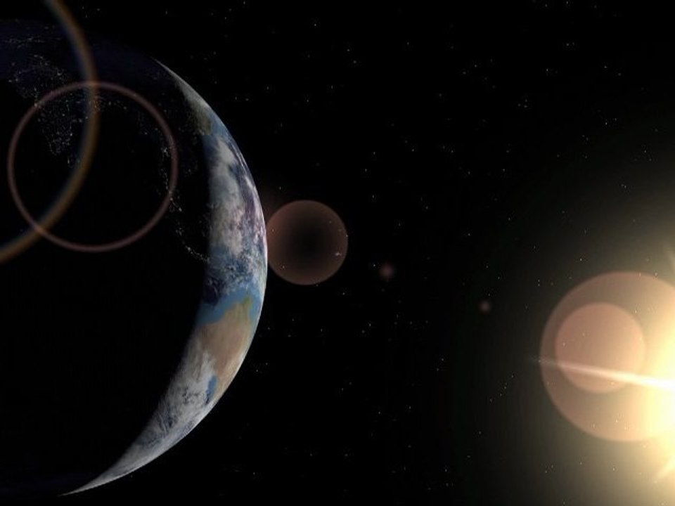 Projet Espace (terre + Satellite) Rendu Cinema 4d