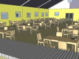 400 kişilik yemekhane tasarımı (Anadolu Mutfağı için)