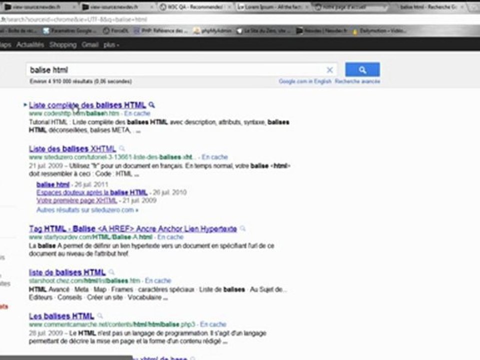 tutoriel :: XHTML et CSS - Partie 1 - les bases des balises xhtml