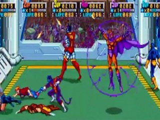 X-Men Arcade - 6 players Playthrough 4-4