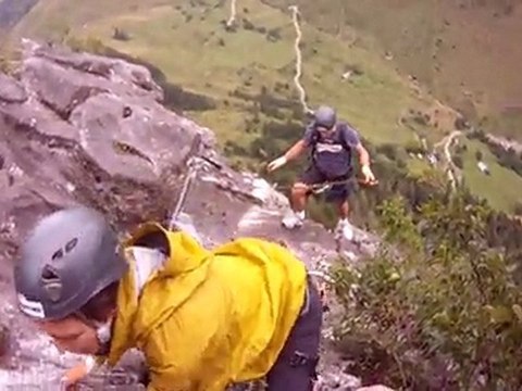 Annecy via ferrata parcours Monté Médio