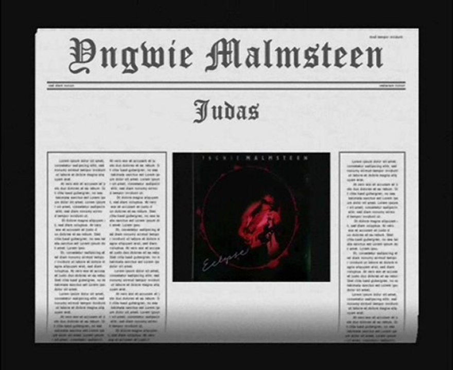 Yngwie Malmsteen - Judas [Lyrics + Subs]