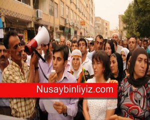 Nusaybin BDP Oturma Eylemli Basın Açıklaması