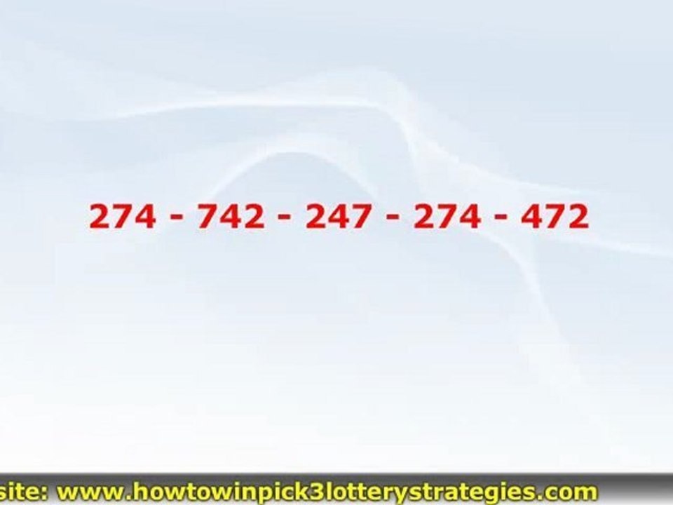 Pick 3 Lottery and Pick 4 Lottery Traveling Numbers Can Make Players Winners