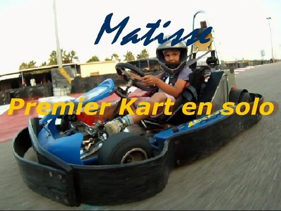 Matisse, 51/2, premier run solo  en Kart