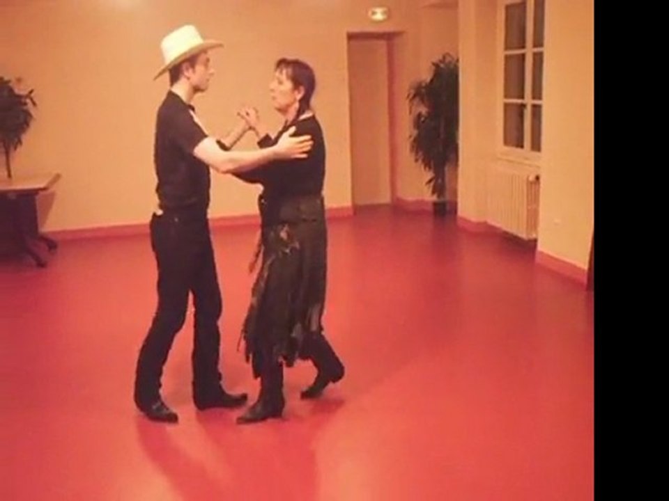 Western Chacha Main Droite  -  COWBOY  HAT  DANCERS